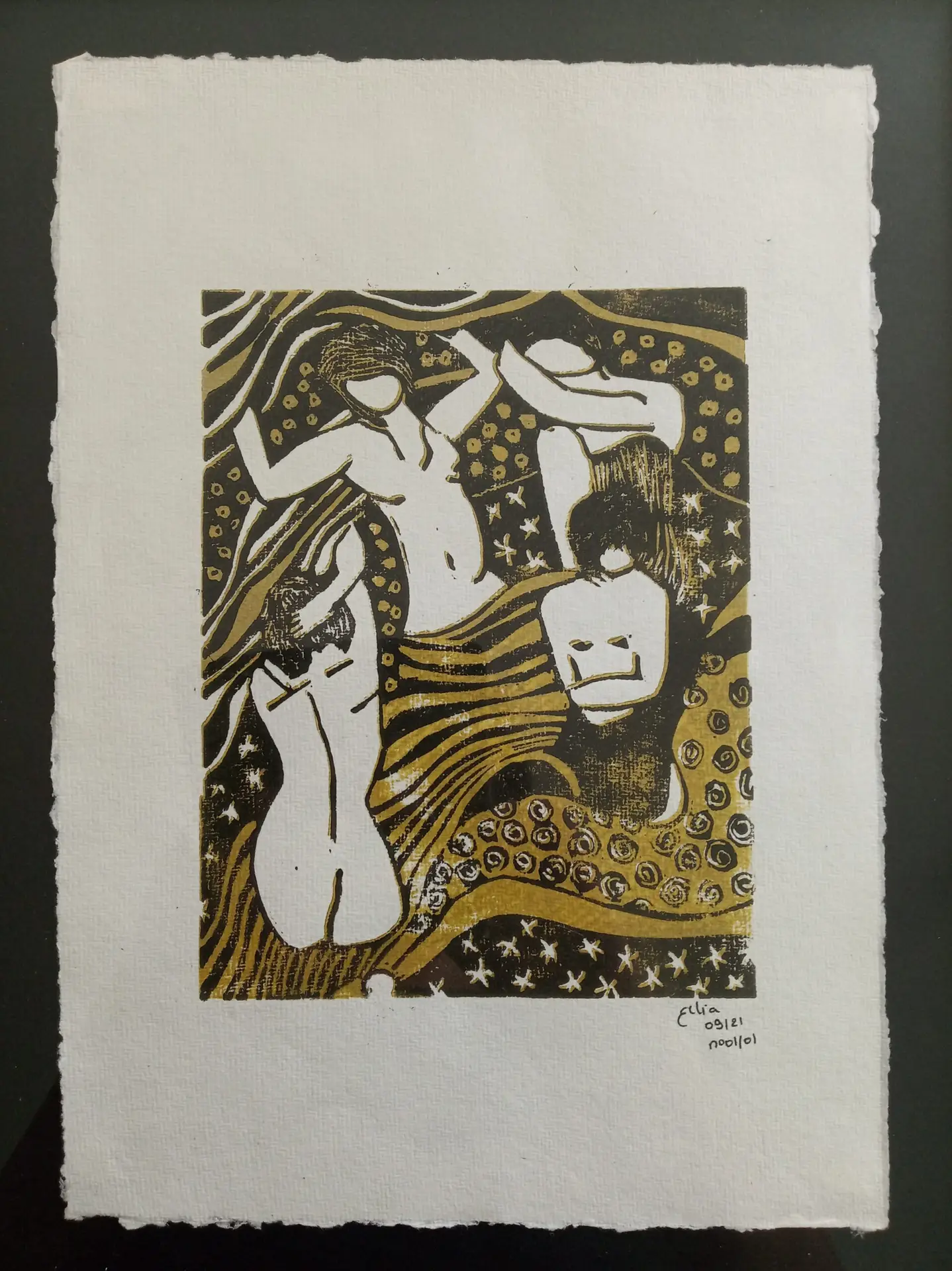 Linogravure (plaque perdue)