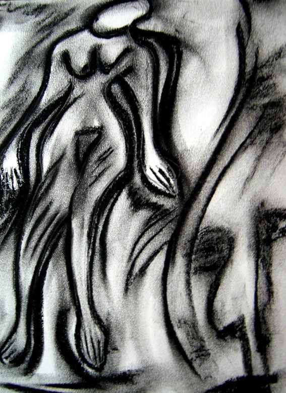 Craie sèche sur papier